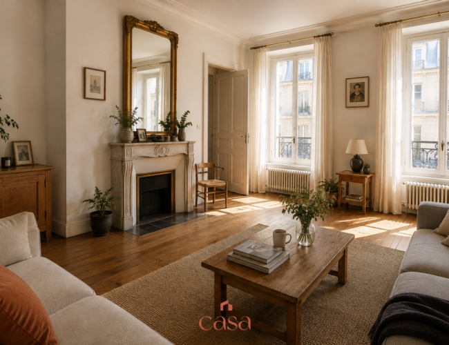 Intérieur d’un appartement à Caen pour une estimation immobilière par Casa