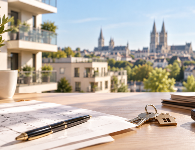 Projet d’achat immobilier neuf à Caen sur plan