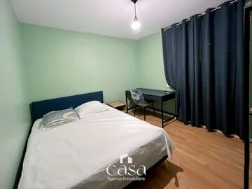 Maison en colocation – Chambre meublée de 9,19m2 à Herouville Saint Clair- Agence Casa