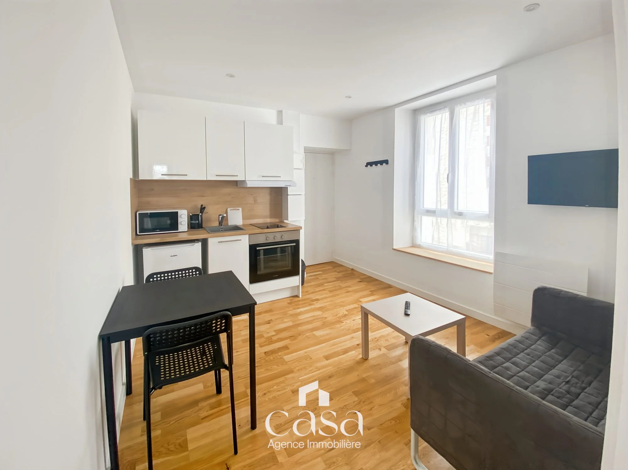 T2 neuf meublé de 24,43m2 à louer – quartier Vaucelle - Agence Casa