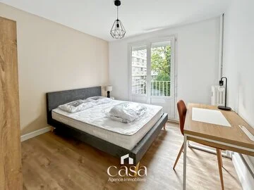 Une chambre meublée dans un appartement de 82m2 avec balcon – HEROUVILLE ST CLAIR - Agence Casa