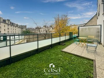 Caen centre appartement 2 pièces avec jardin et parking- Agence Casa