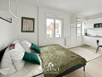 Charmant studio récent entièrement meublé de 13,62- Mondeville - Agence Casa