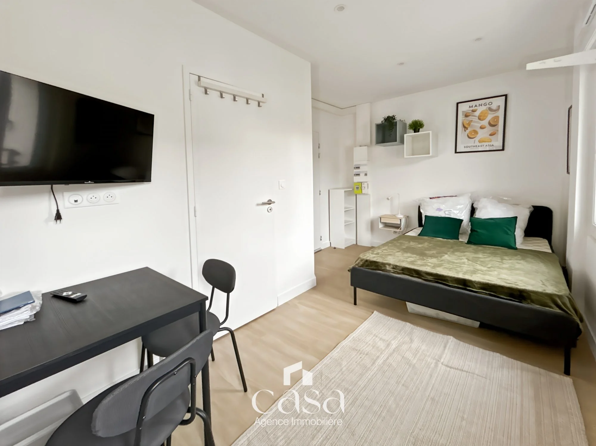 Charmant studio récent entièrement meublé de 13,62- Mondeville - Agence Casa