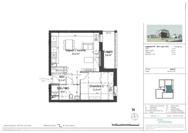 A vendre 2P moderne et lumineux quartier calme - Agence Casa