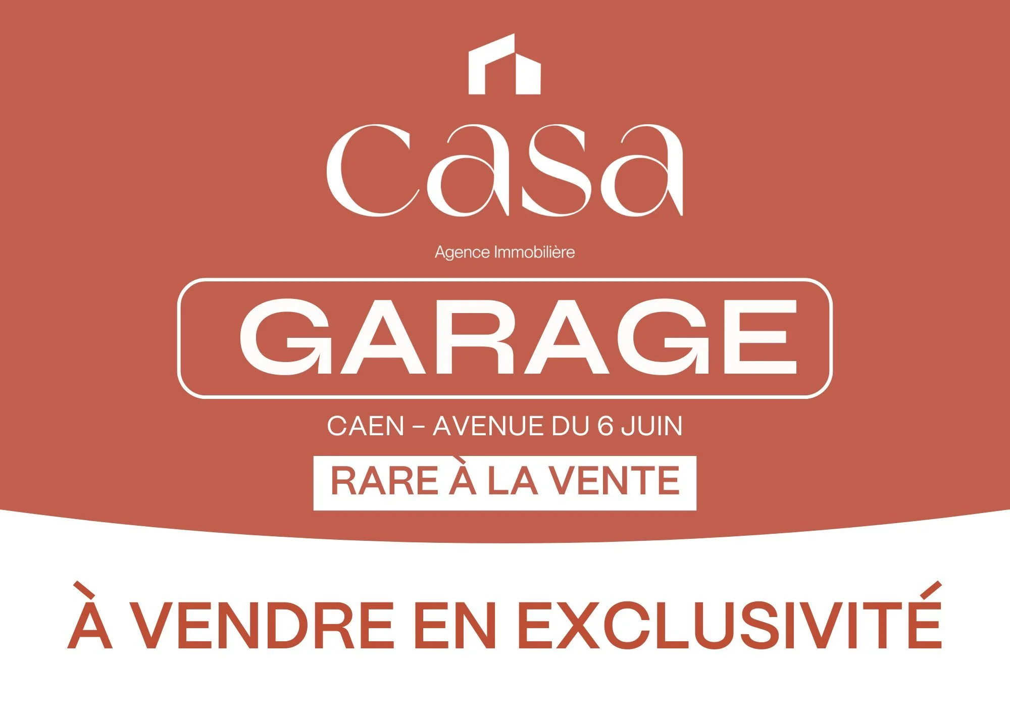 Garage fermé à vendre – Avenue du 6 juin Caen - Agence Casa