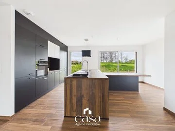 maison contemporaine de plain-pied – 4 chambres – 105 m² – Escoville- Agence Casa