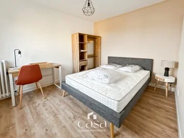 Une chambre meublée dans un appartement de 82m2 avec balcon – HEROUVILLE ST CLAIR- Agence Casa