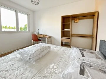 Une chambre meublée dans un appartement de 82m2 avec balcon – HEROUVILLE ST CLAIR - Agence Casa