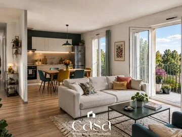Appartement T3 de 67m avec balcon à Collombelles- Agence Casa