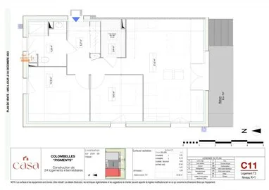 Appartement T3 de 67m avec balcon à Collombelles - Agence Casa