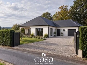 Terrain à bâtir avec projet de constuction – EPANEY- Agence Casa
