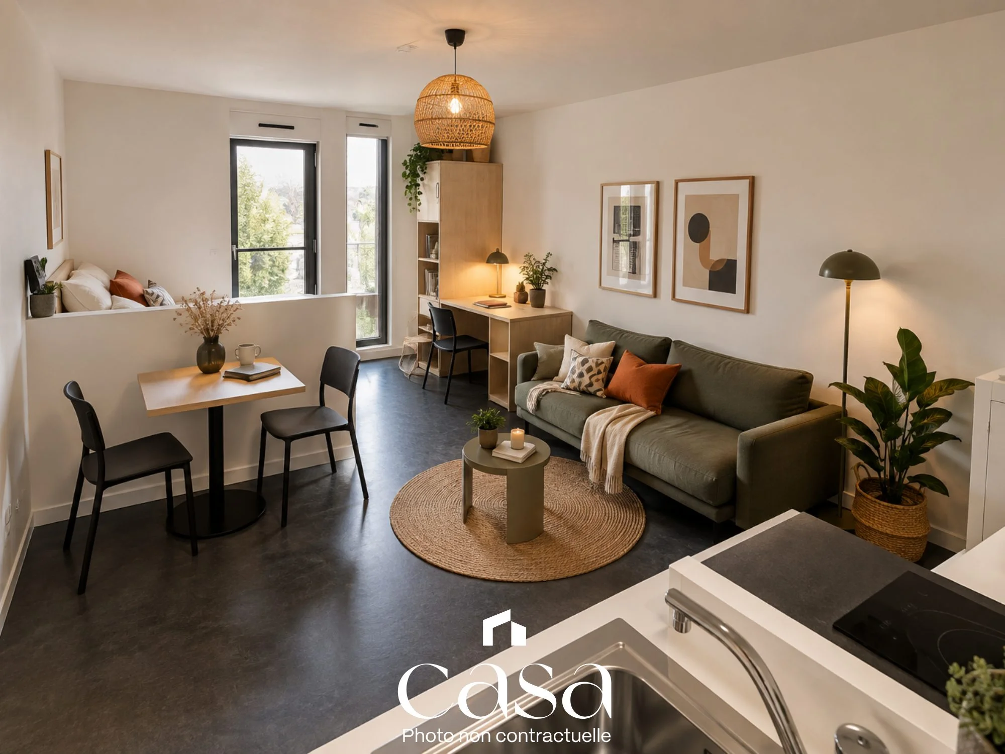 Studio centre Caen 19m2 - Agence Casa
