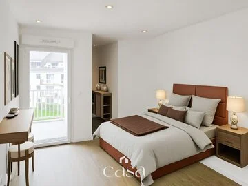 Grand T2 avec balcon, cave et 2 parkings - Agence Casa