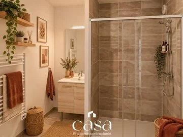 Ouistreham – Grand T2 avec balcon, cave et 2 parkings - Agence Casa