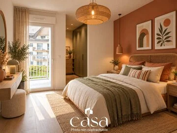 Ouistreham – Grand T2 avec balcon, cave et 2 parkings - Agence Casa