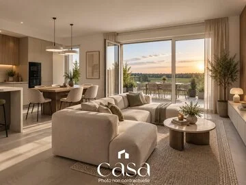 Appartement 3P avec grand balcon expo Ouest- Agence Casa