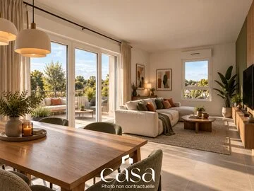 T3 de 69 m2 avec blacon de 31m2 à Mondeville- Agence Casa
