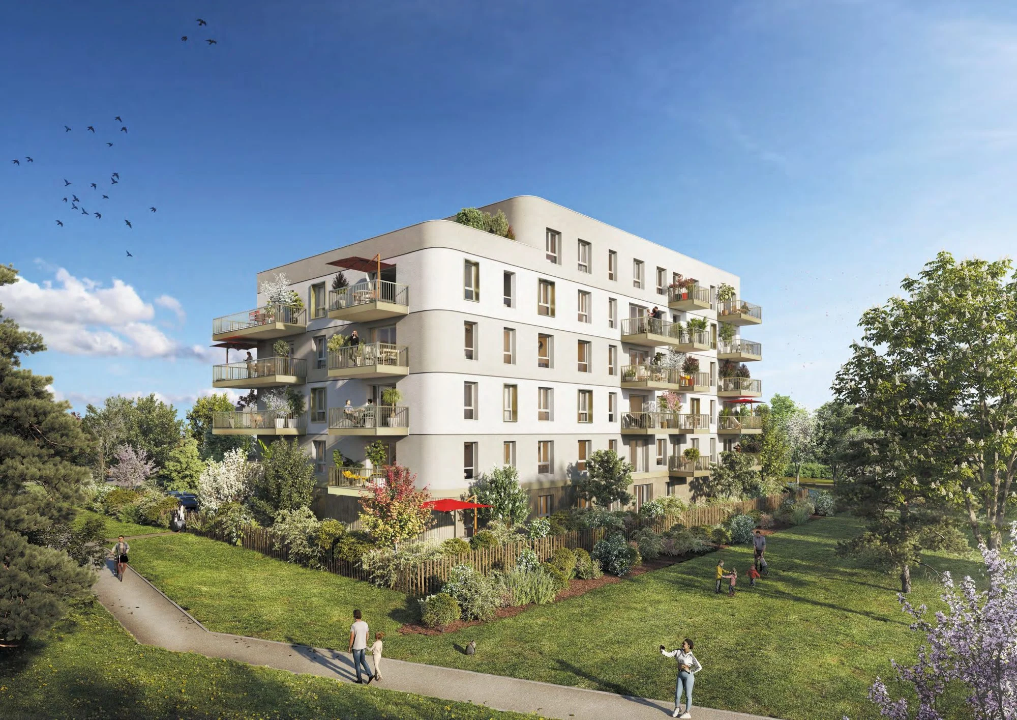 T2 39m2 avec Terrasse et jardin Fleury sur orne - Agence Casa